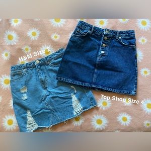 New topshop skirt & H&M skirt